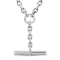 David Yurman Sterling Silver Mercer Petite Toggle Necklace with Diamonds