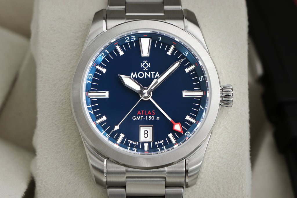 MONTA Atlas Blue Dial Swiss Watch