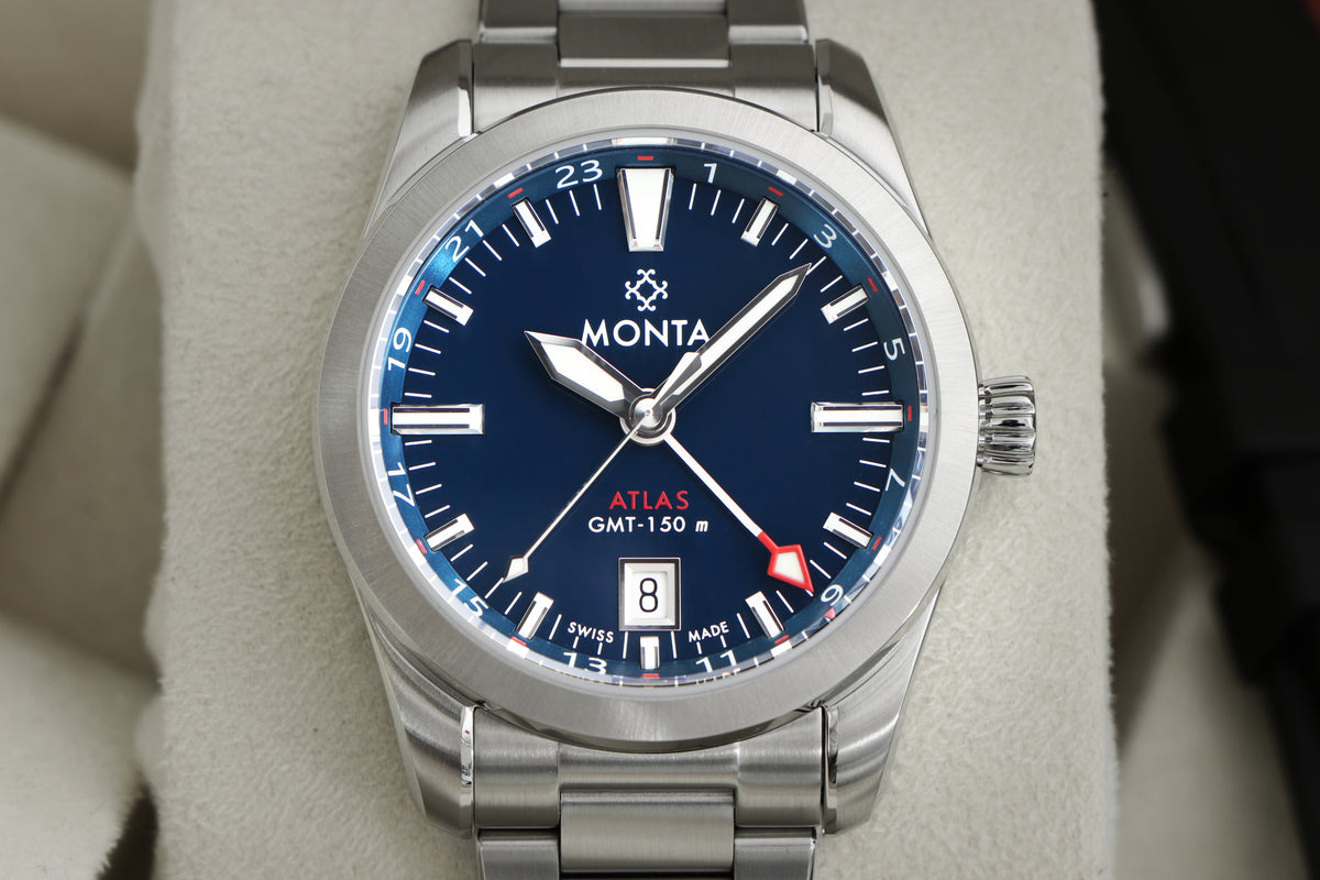 MONTA Atlas Blue Dial Swiss Watch