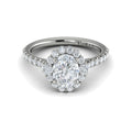 Vlora Oval Diamond Halo Engagement Ring Mounting