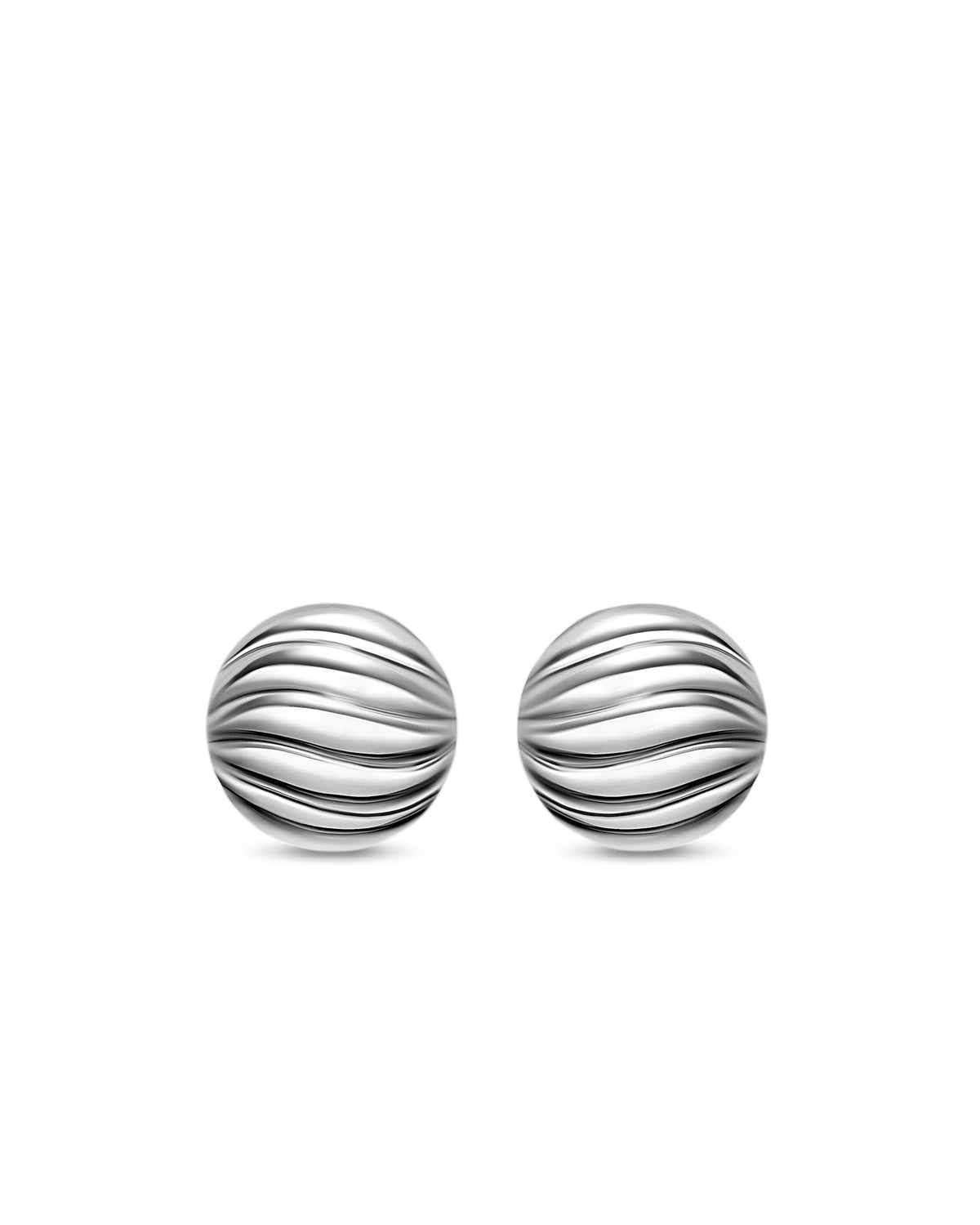 David Yurman Sculpted Cable Silver Stud Earrings