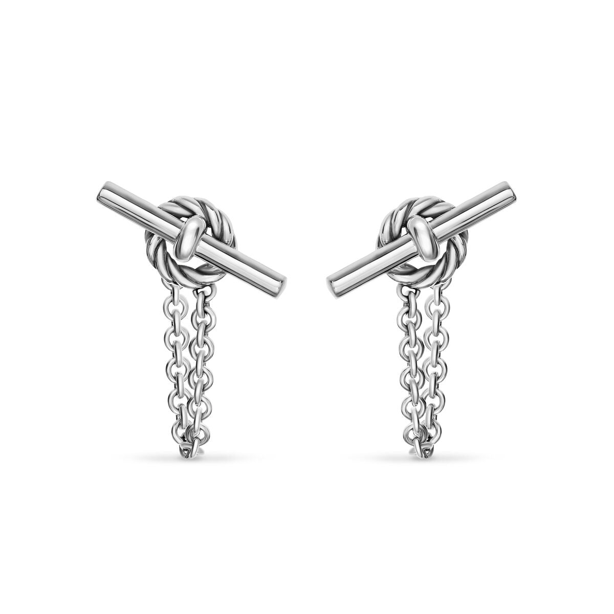 David Yurman Sterling Silver Petite Toggle Earrings