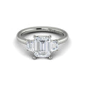 Vlora White Gold Diamond Side Stone Engagement Ring Mounting