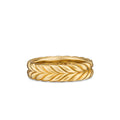 David Yurman Yellow Gold Chevron Band Ring