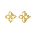 Roberto Coin Yellow Gold Small Princess Flower Stud Earrings