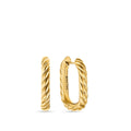 David Yurman Yellow Gold Madison Cable Hoop Earrings