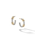 David Yurman Sterling Silver and Yellow Gold Helena Wrap Hoop Earrings