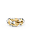 David Yurman Two Tone Buckle Ring Size 6