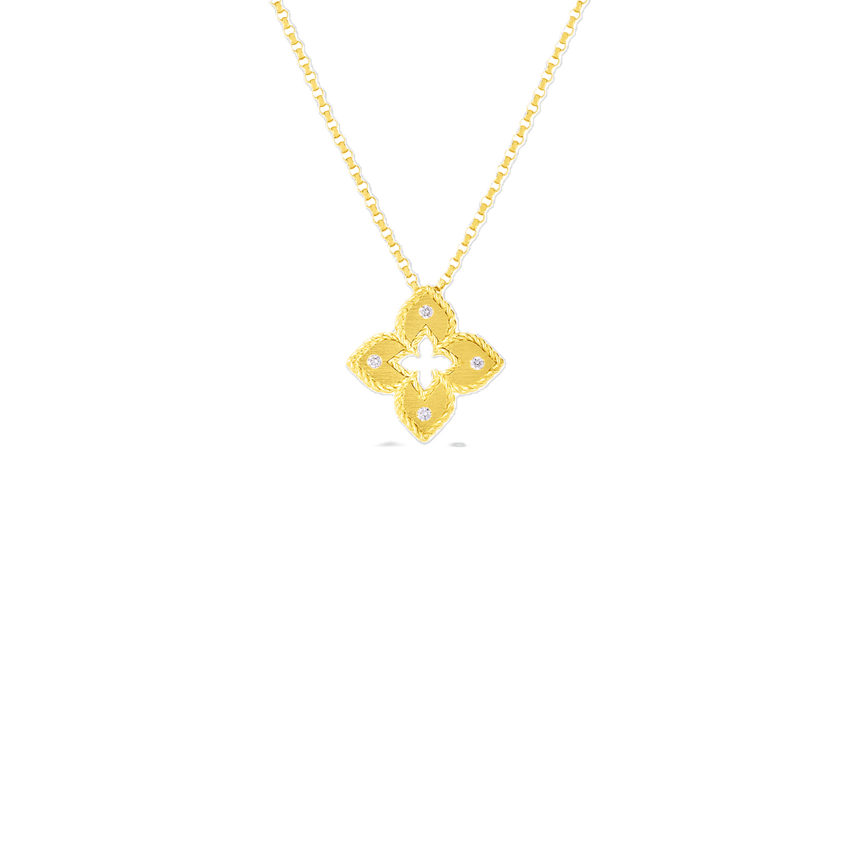 Roberto Coin Yellow Gold Petite Venetian Princess Pendant Necklace