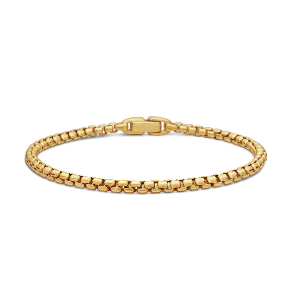 David Yurman Yellow Gold Box Chain Bracelet
