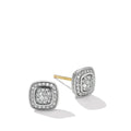 David Yurman Sterling Silver Petite Albion Full Pave Stud Earrings