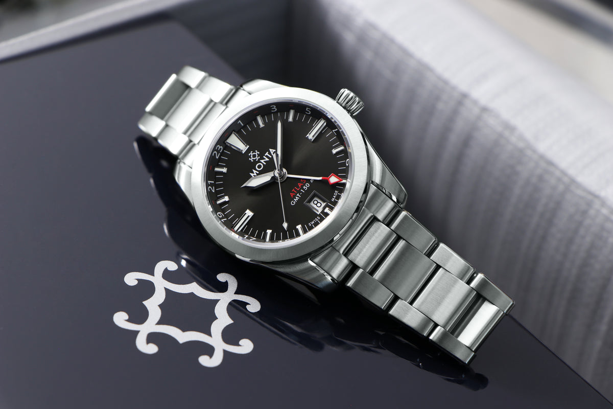 MONTA Atlas Charcoal Dial Swiss Watch
