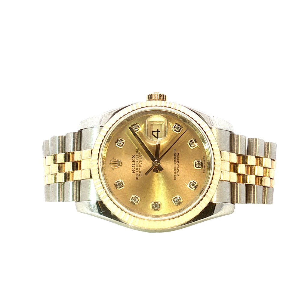 Pre-Owned Rolex Datejust 36 mm Diamond Dial Watch