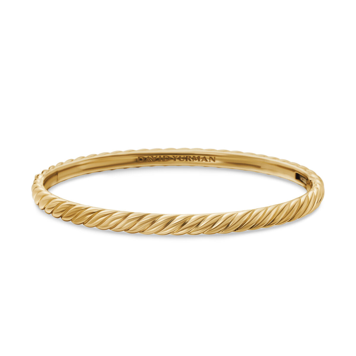 David Yurman Yellow Gold Sculpted Cable Bracelet