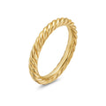 David Yurman Yellow Gold Cable Band Ring