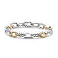 David Yurman Sterling Silver and Yellow Gold Madison Chain Bracelet