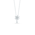 Roberto Coin White Gold Diamond Palm Tree Necklace