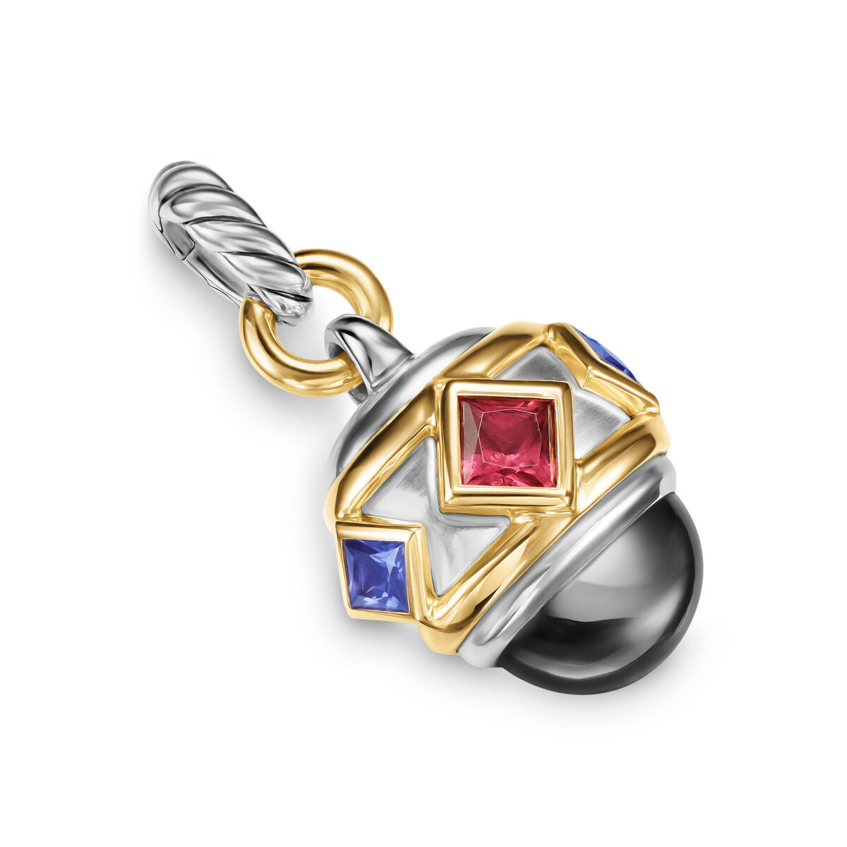 David Yurman Silver and Yellow Gold Renaissance Charm Enhancer