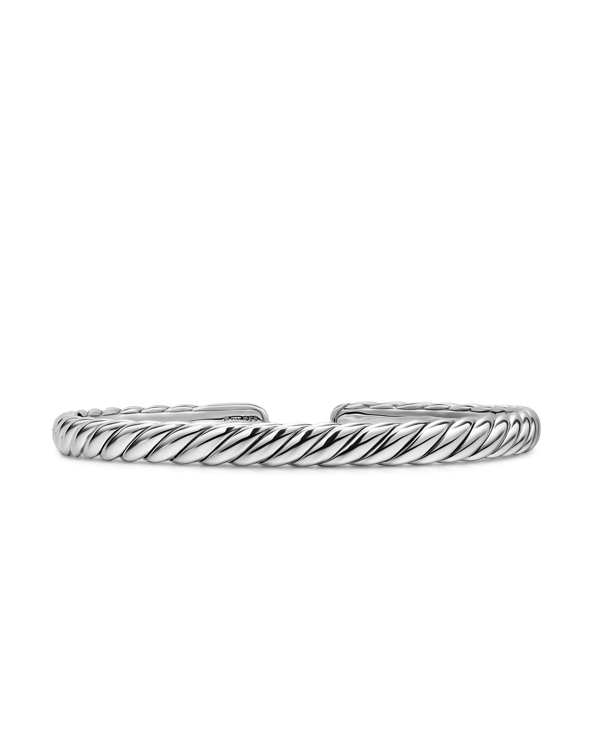 David Yurman Silver 5 mm Sculpted Cable Flex Bracelet