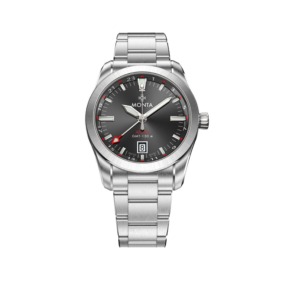 MONTA Atlas Charcoal Dial Swiss Watch