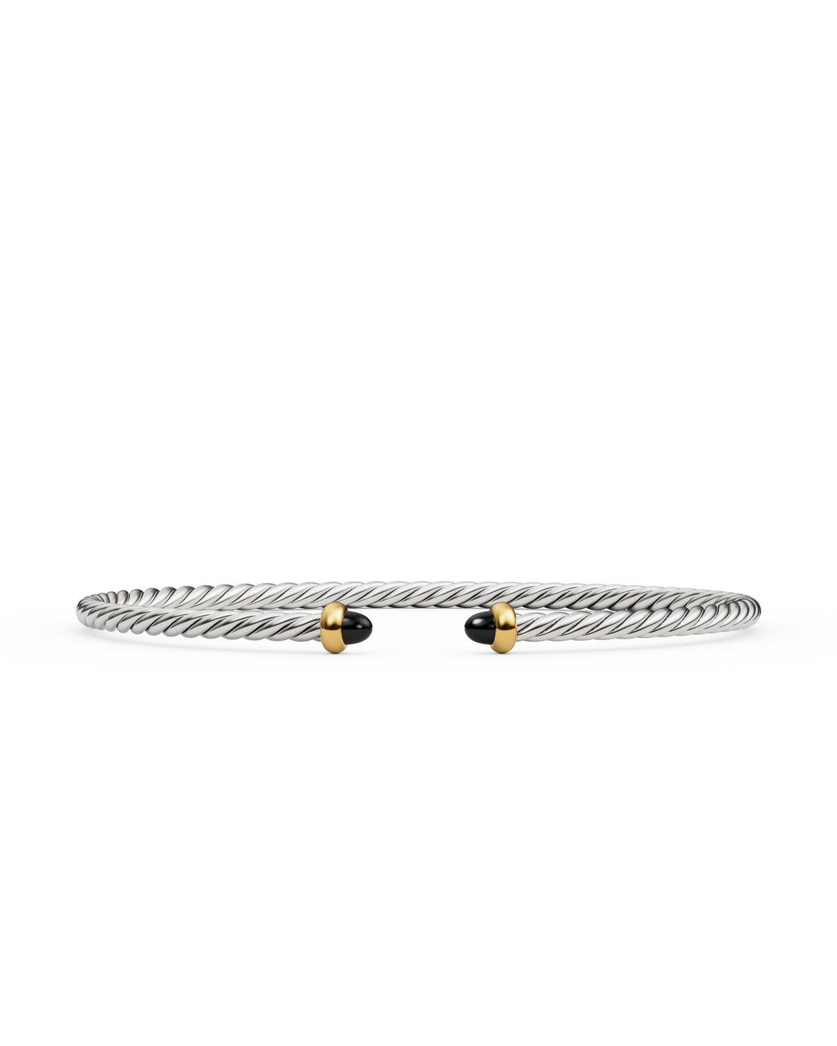 David Yurman Micro Cable Black Onyx Bracelet
