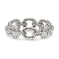 David Yurman Sterling Silver Sculpted Cable Oval Link Bracelet