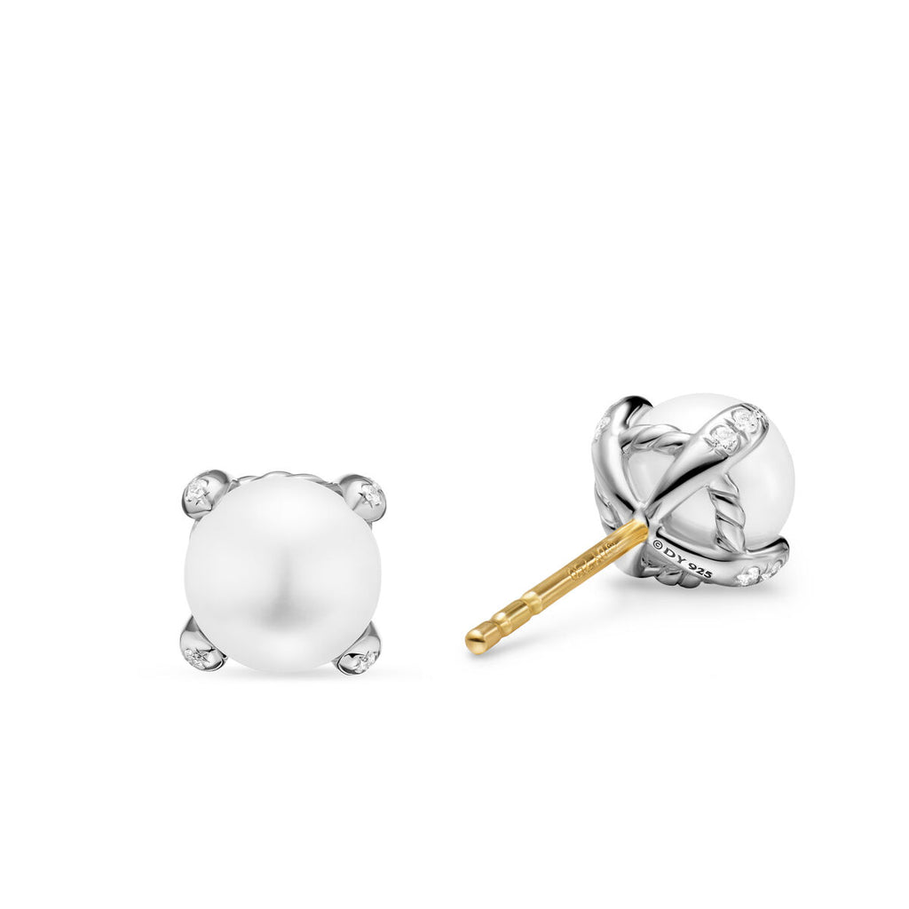 Sterling Silver Pearl Classics Stud Earrings: David Yurman