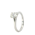 Forevermark Platinum Icon Split Shank Cathedral Solitaire Diamond Engagement Ring