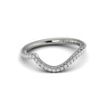 Vlora White Gold Diamond Contour Wedding Band