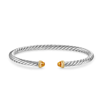 Sterling Silver and Yellow Gold Citrine Cable Flex Bracelet: David Yurman