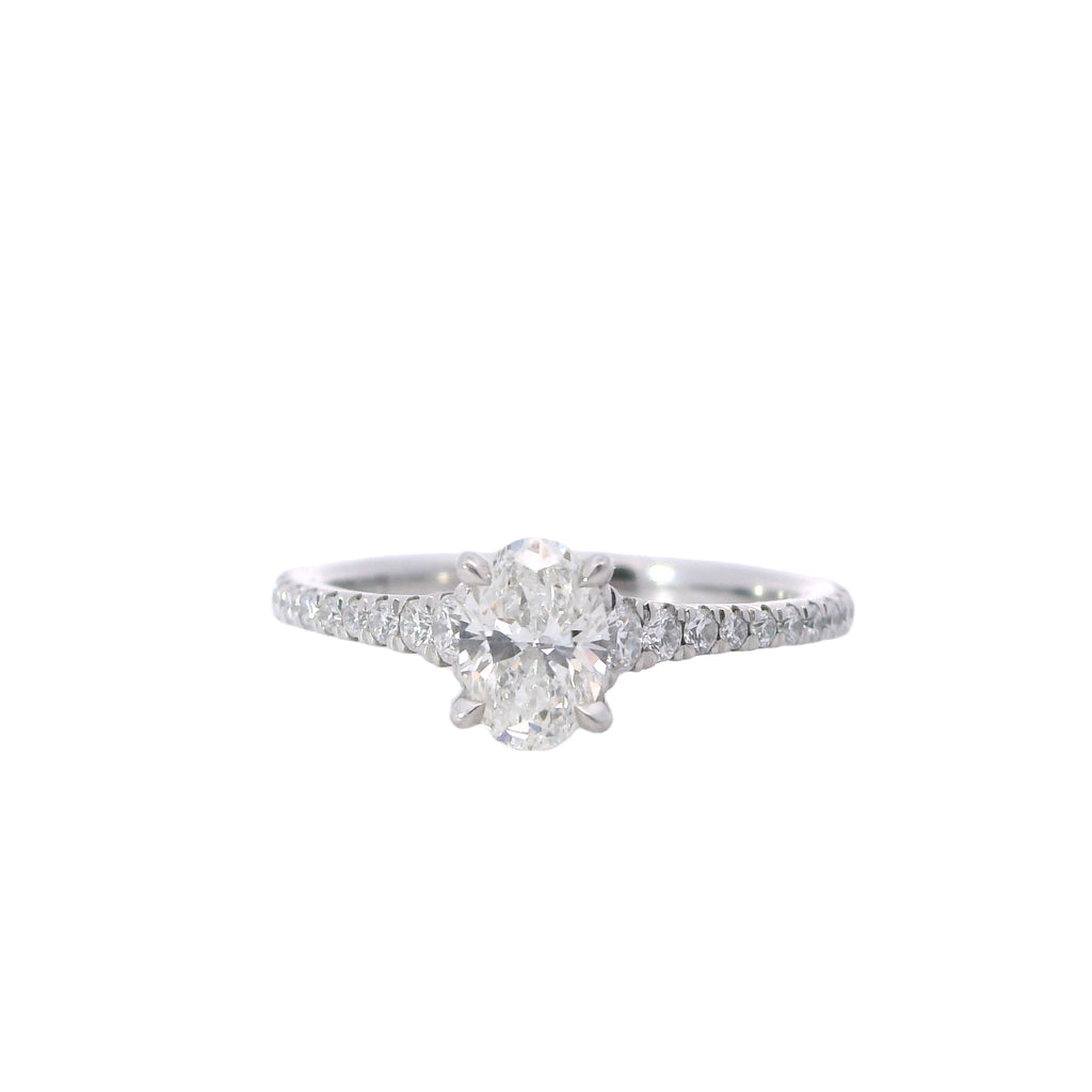 Forevermark Platinum Icon Diamond Cathedral Engagement Ring