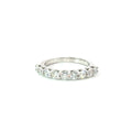 White Gold High Prong Set Diamond Wedding Band