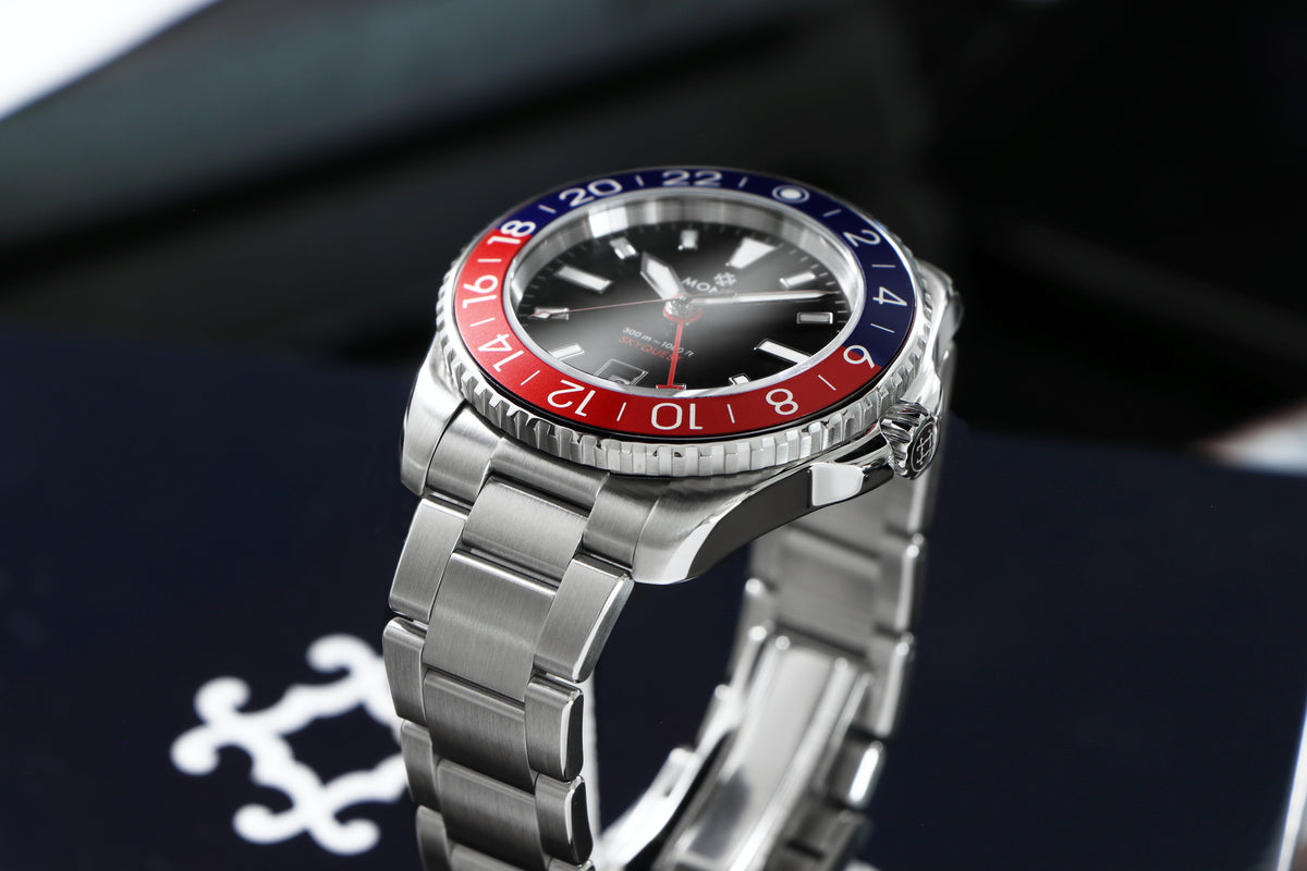 MONTA Skyquest Blue and Red Swiss Watch