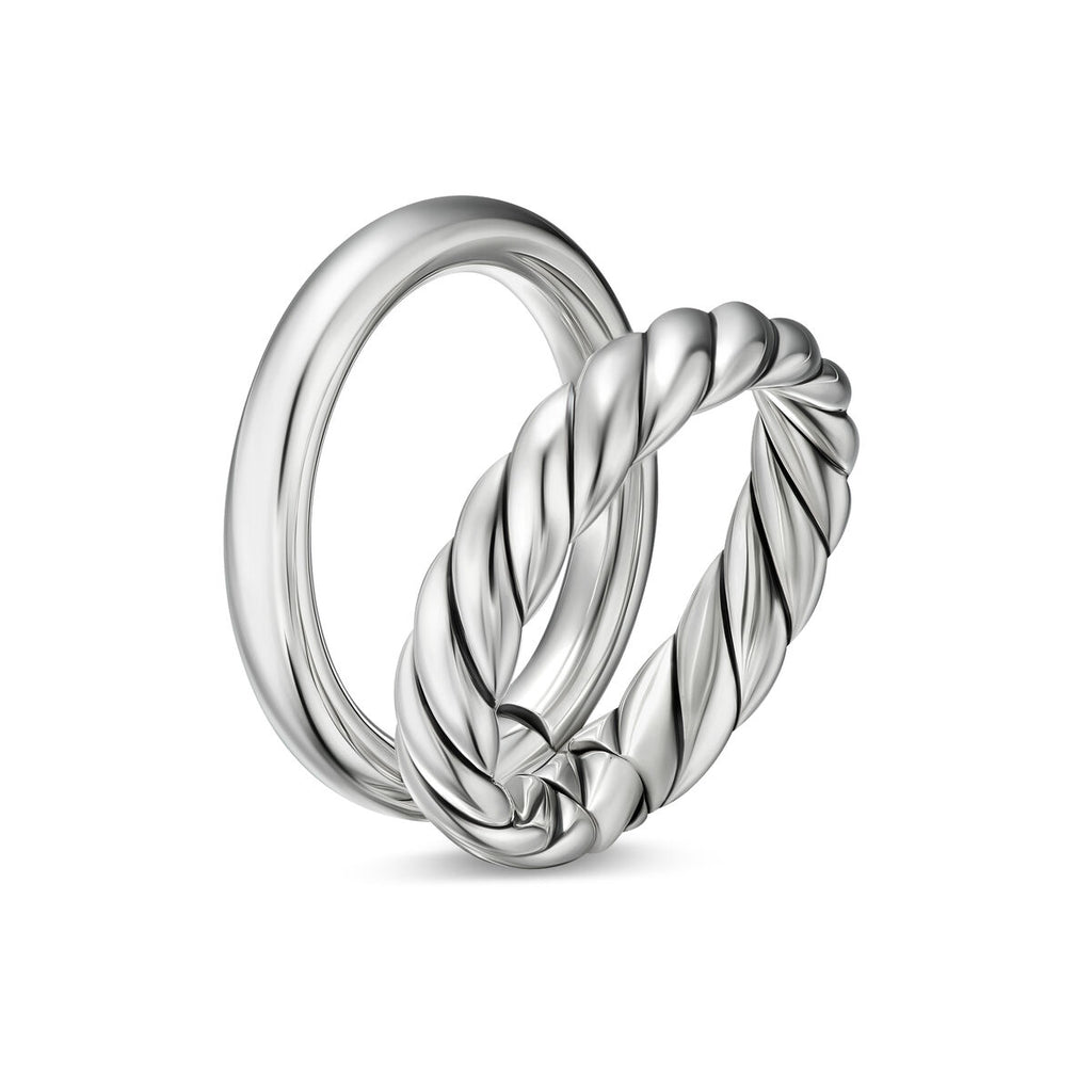 David Yurman Sterling Silver Mercer 2-Row Ring