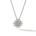 David Yurman Sterling Silver Starburst Pendant Necklace
