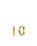 David Yurman Yellow Gold 2 mm Mercer Huggie Hoop Earrings
