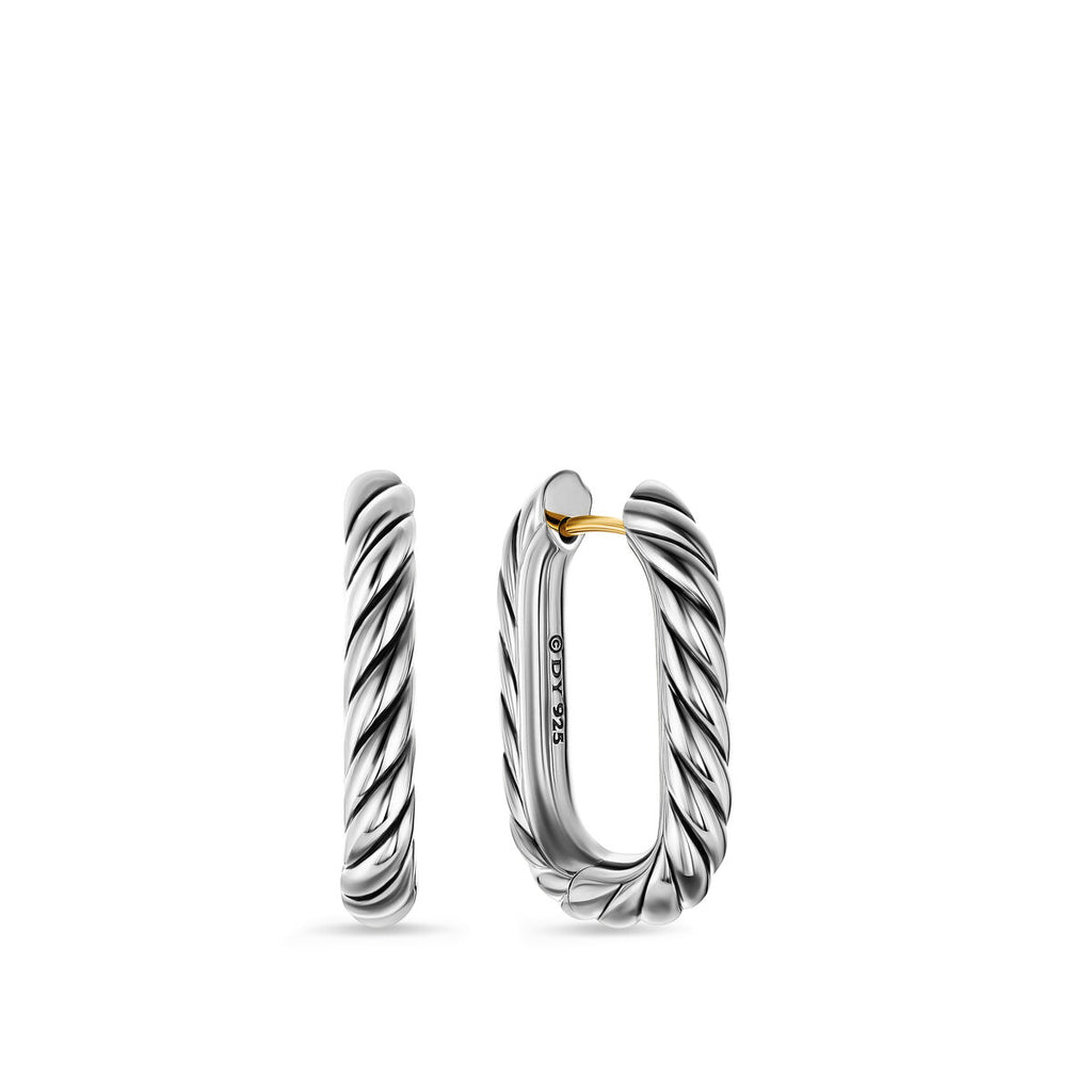 David Yurman Madison Sterling Silver Cable Hoop Earrings