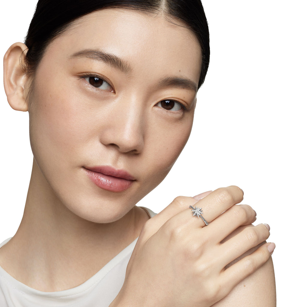 David Yurman Sterling Silver Petite Starburst Ring
