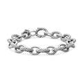 David Yurman Sterling Silver Oval Link Chain Bracelet