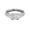 Vlora White Gold Diamond Hidden Halo Engagement Ring Mounting