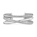 David Yurman Sterling Silver 20 mm Bold Crossover 3-Row Bracelet