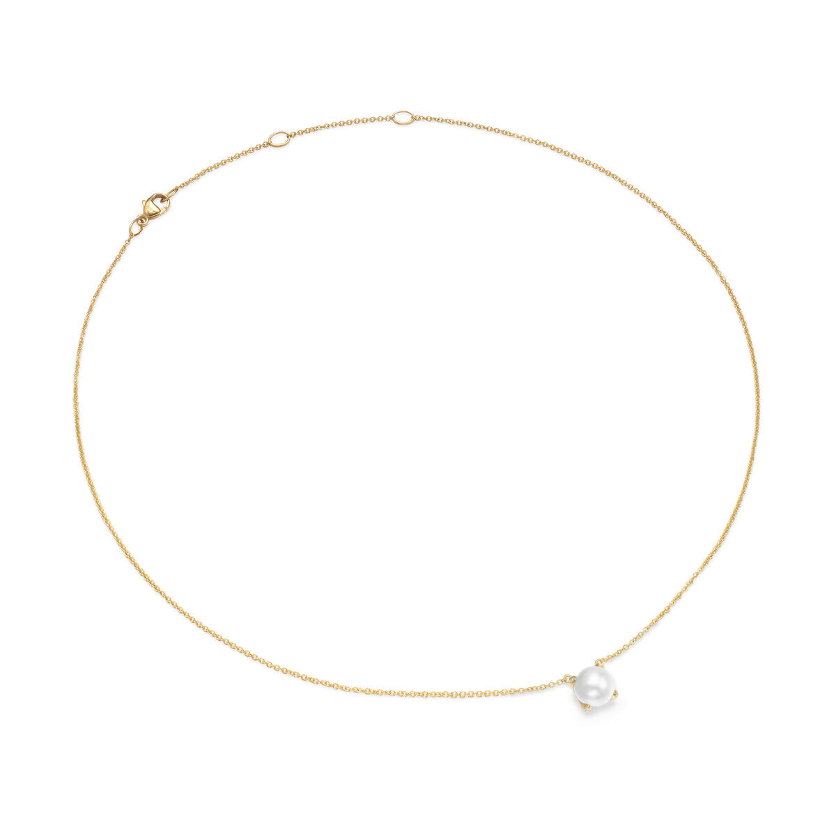 David Yurman Yellow Gold Pearl Classics Pendant Necklace