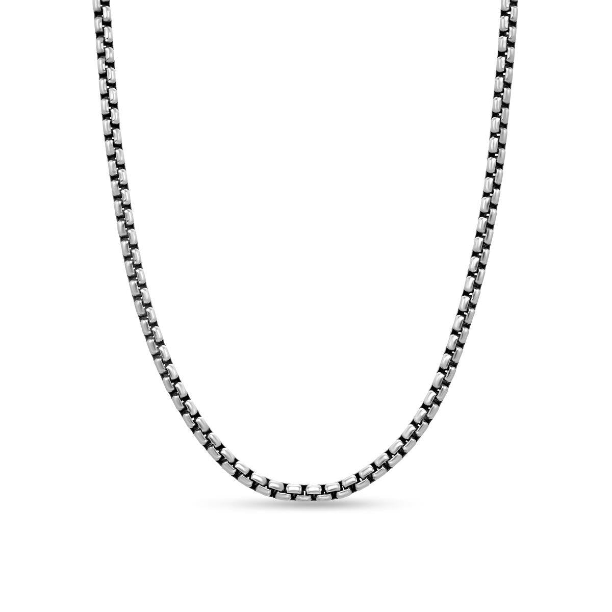 David Yurman Sterling Silver and Yellow Gold Box Chain