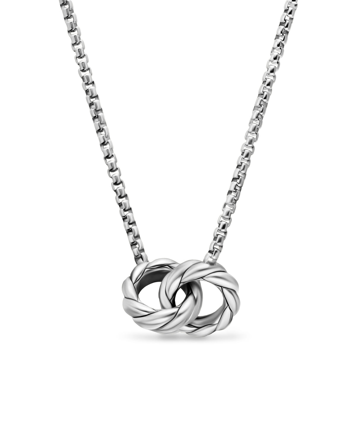 David Yurman Sculpted Cable Linked Silver Necklace