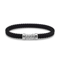 David Yurman 6 mm Chevron Black Rubber Bracelet