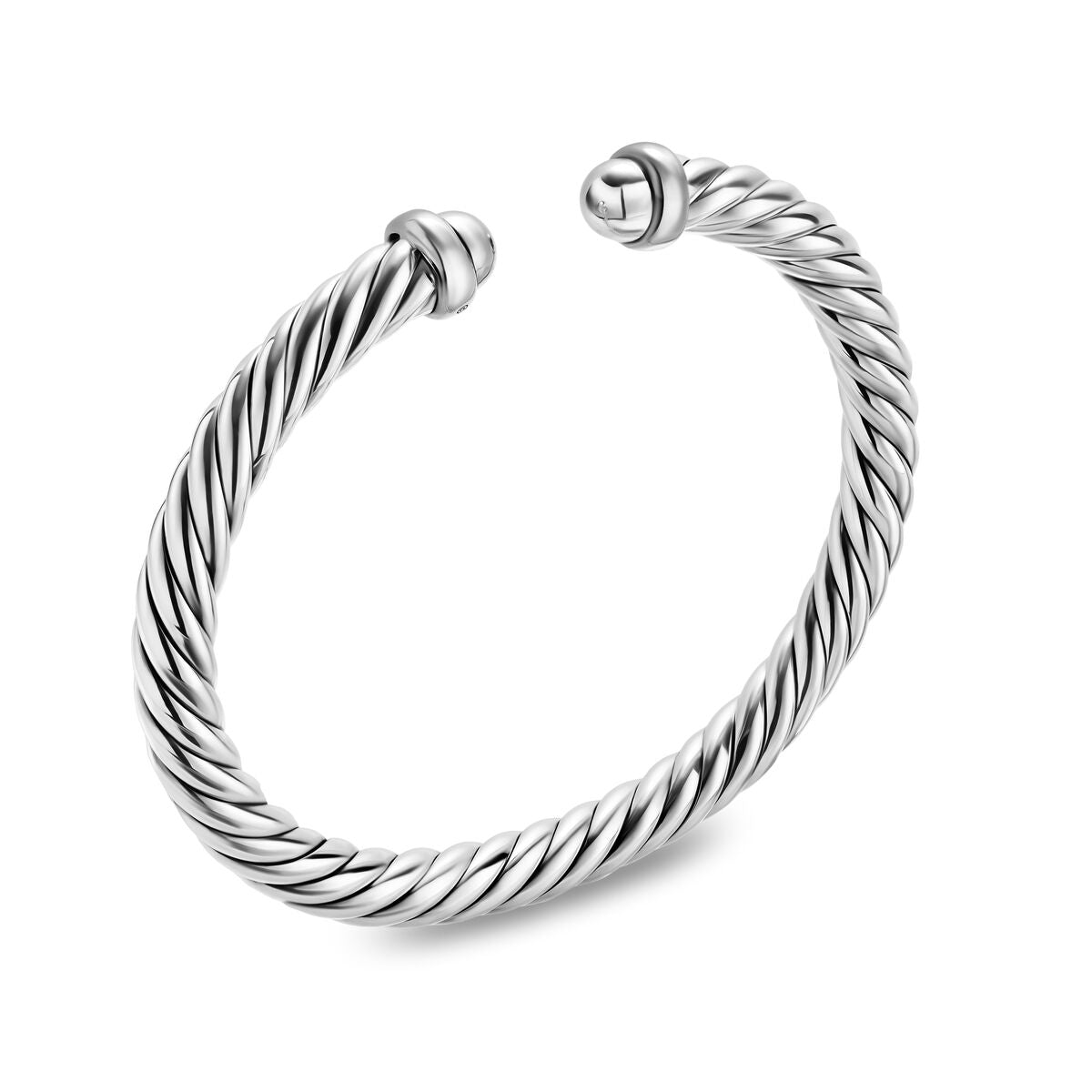 David Yurman Sterling Silver 6 mm Cable Flex Bracelet