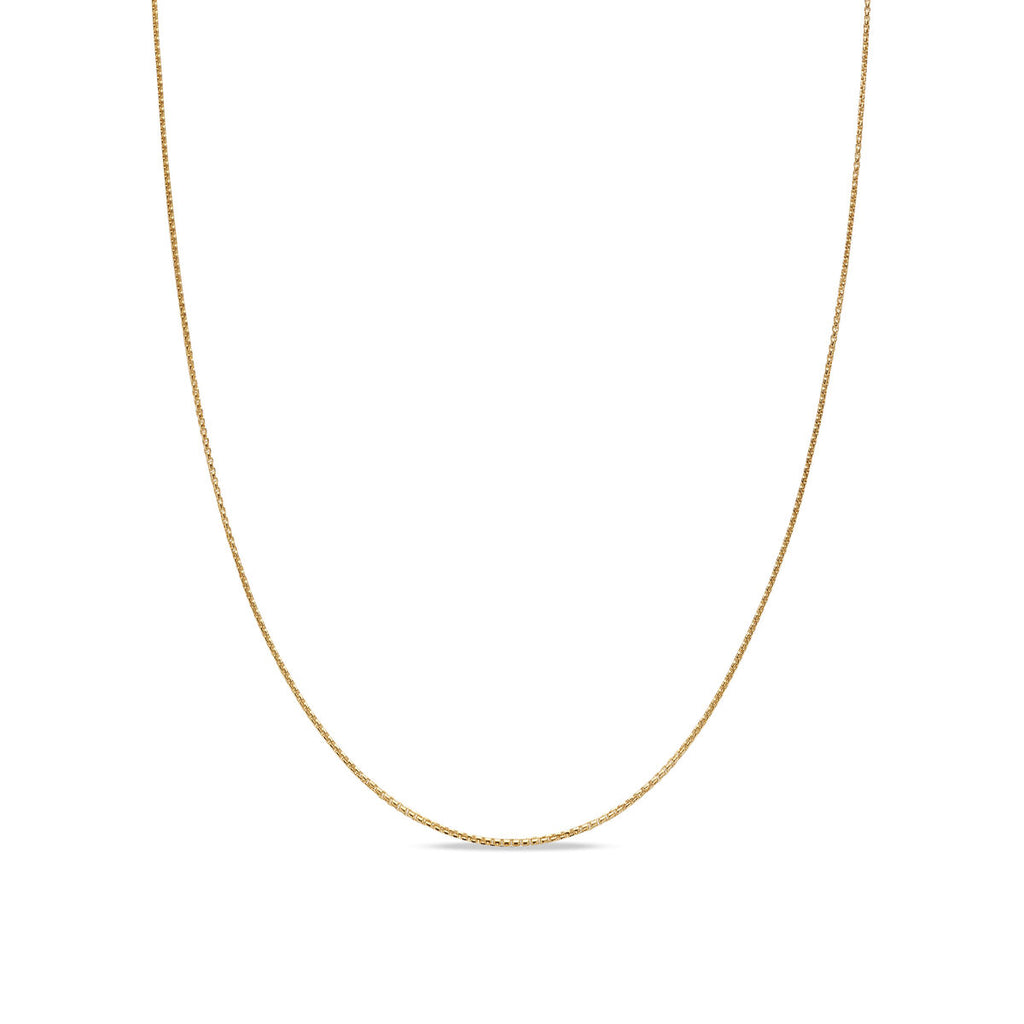 David Yurman Yellow Gold Box Chain Necklace