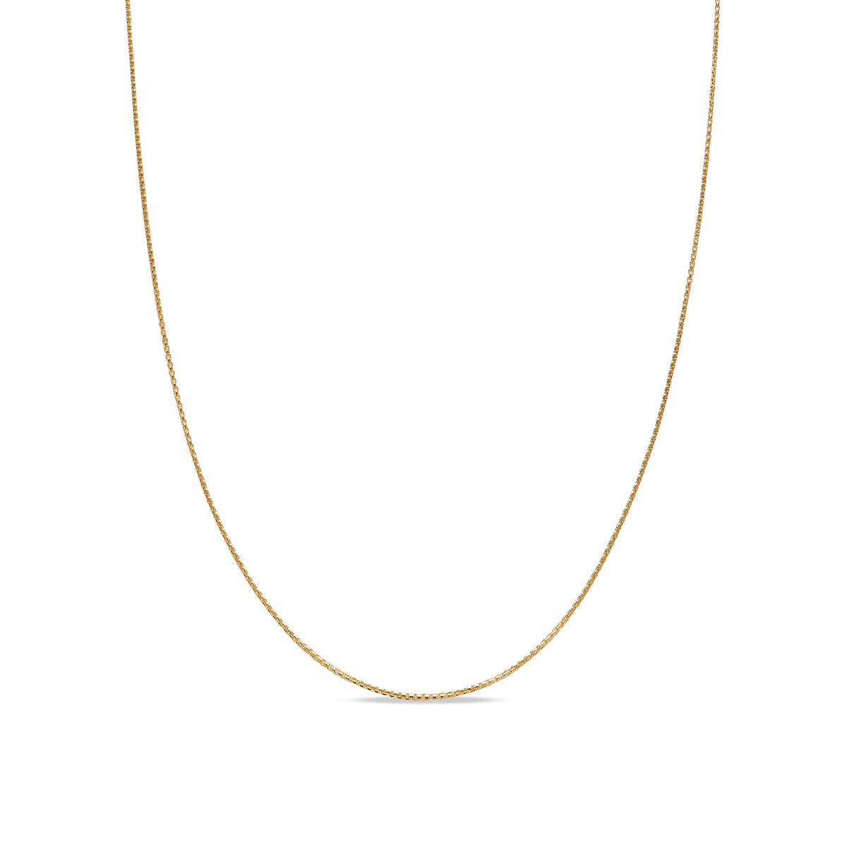 David Yurman Yellow Gold Box Chain Necklace