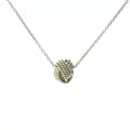 Estate Tiffany Sterling Silver Knot Pendant Necklace