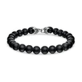 David Yurman Silver Black Onyx Spiritual Bead Bracelet